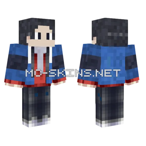 Lucas Vulkan Suit Minecraft skin, front and back