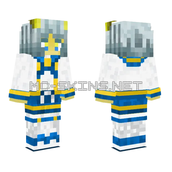 Lucey V2 Minecraft skin, front and back