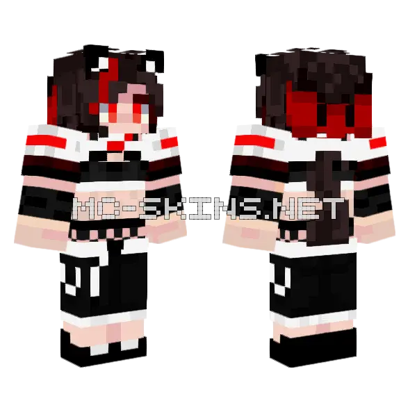 Luchiko Minecraft skin, front and back