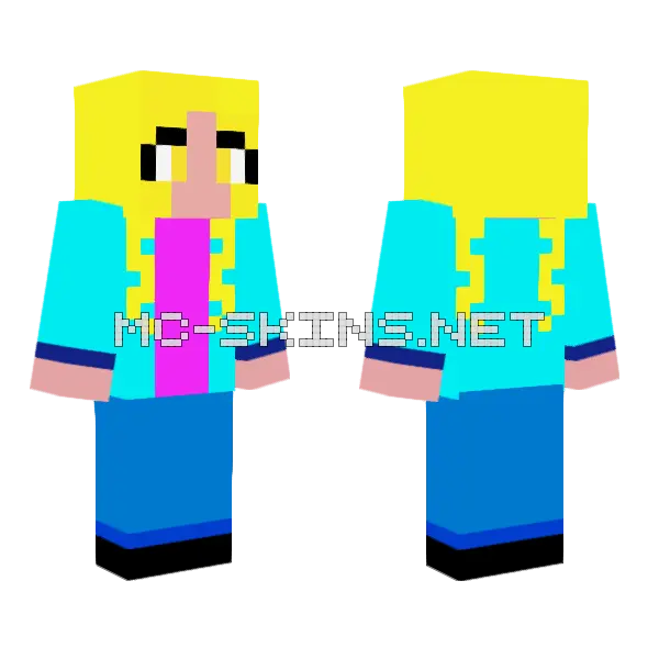 Lucia Minecraft skin, front and back