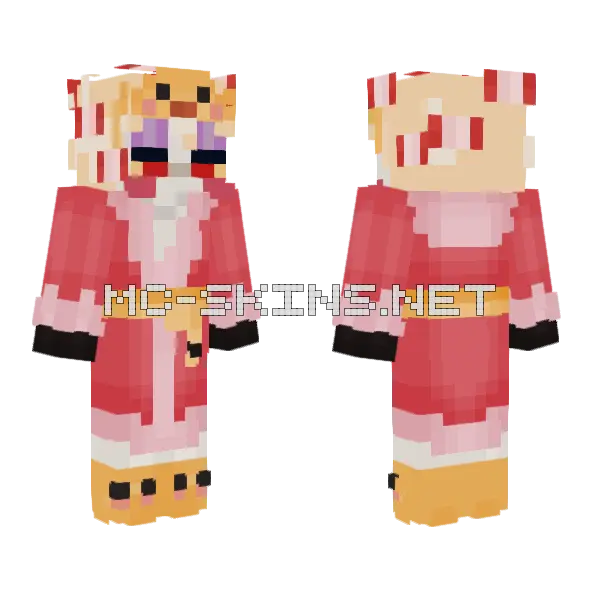 Lucifer Morningstar Bathrobe Outfit Minecraft skin, front and back