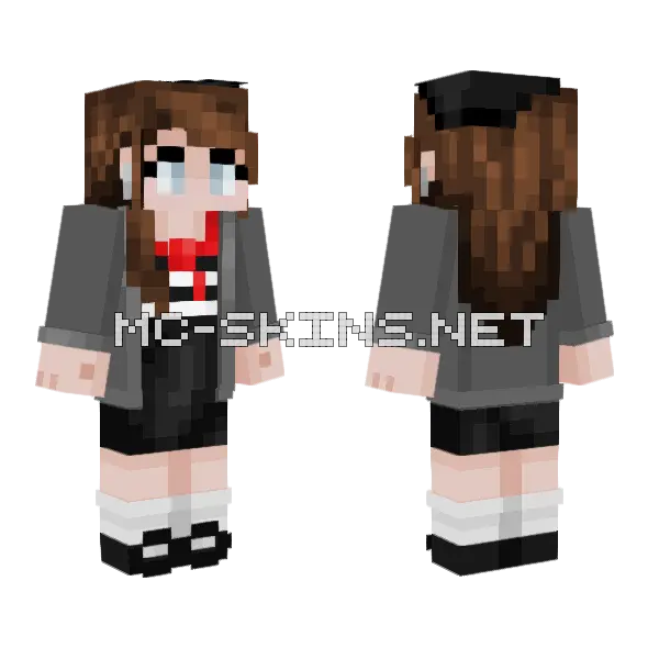 Lucille The French Girl Minecraft skin, front and back