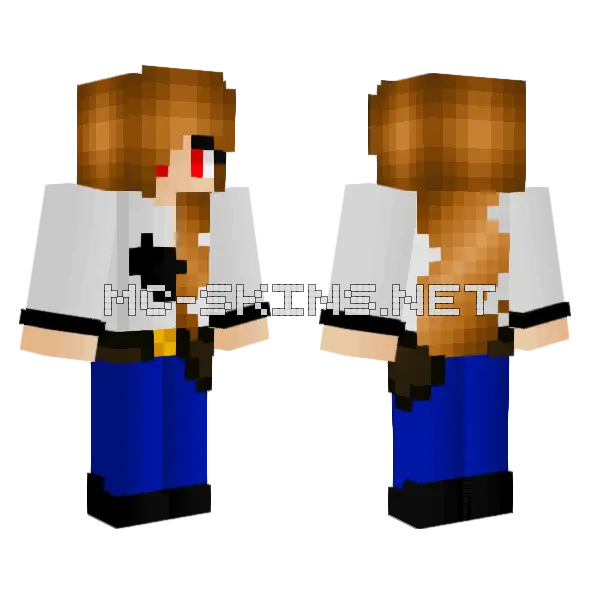 Lucinda Minecraft skin, front and back