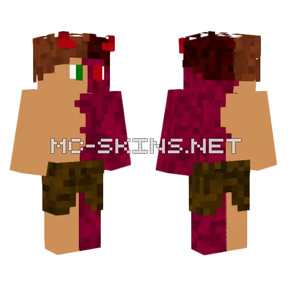 Luddeman Minecraft skin, front and back