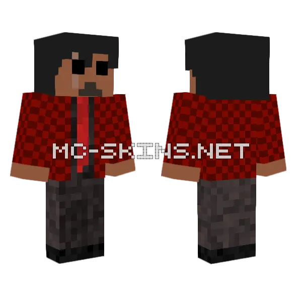 Luka Minecraft skin, front and back