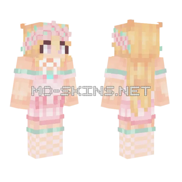 Luka Princess Skin Minecraft skin, front and back