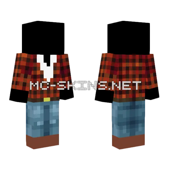 Lumberjack Base Minecraft skin, front and back