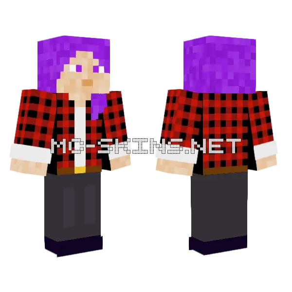 Lumberjack Woman Minecraft skin, front and back
