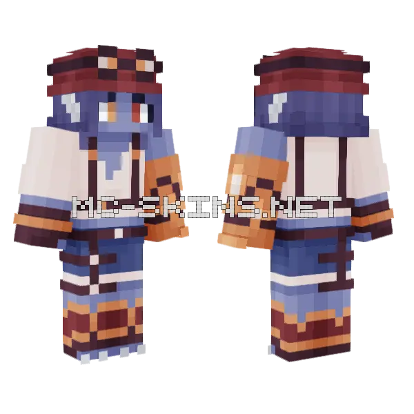Lumi 2 Minecraft skin, front and back