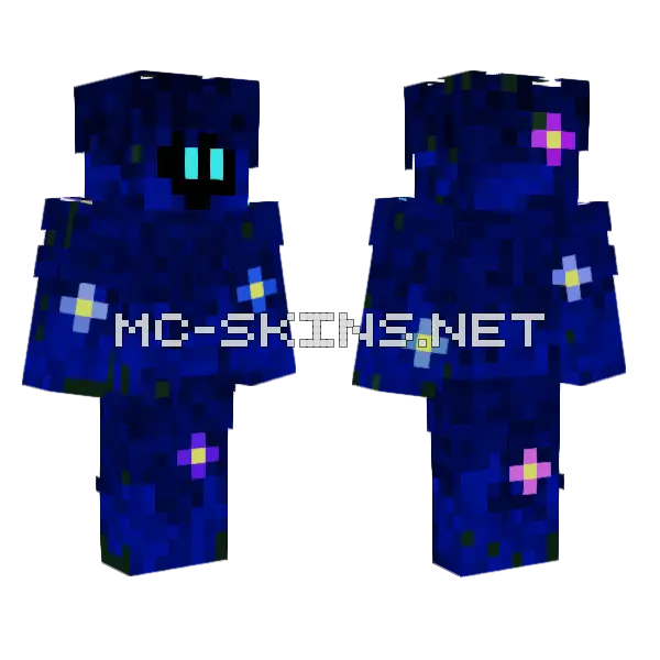 Luminous Monster Minecraft skin, front and back