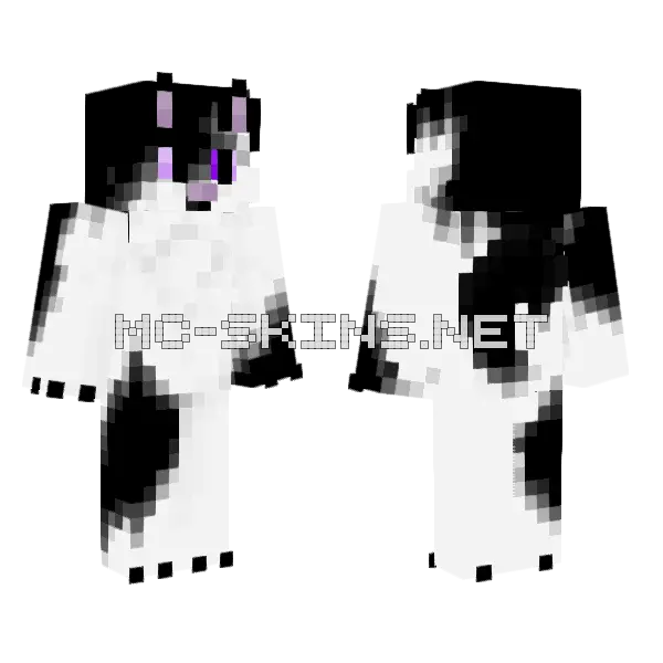 Luna Minecraft skin, front and back