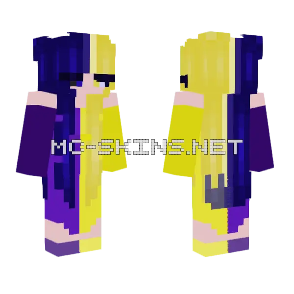 Luna Celestine Minecraft skin, front and back