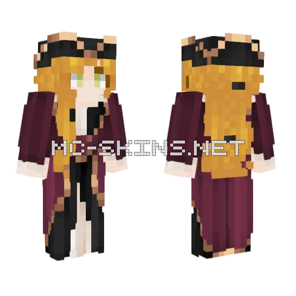 Luna Pirate Gift Minecraft skin, front and back
