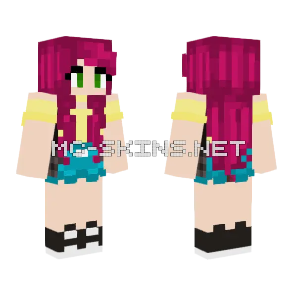Luna Skin Minecraft skin, front and back
