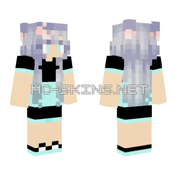 Luna Skin Minecraft skin, front and back