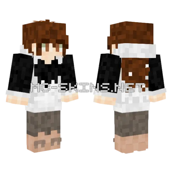 Luna Skin UwU Minecraft skin, front and back