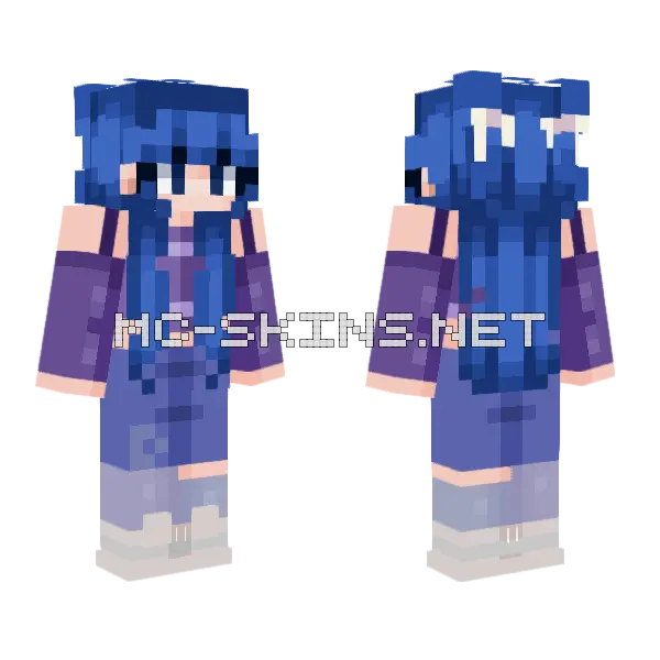 Luna Star Minecraft skin, front and back