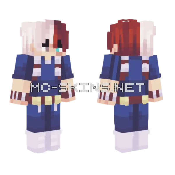 Lunalopez S Todoroki Skin Edit Minecraft skin, front and back