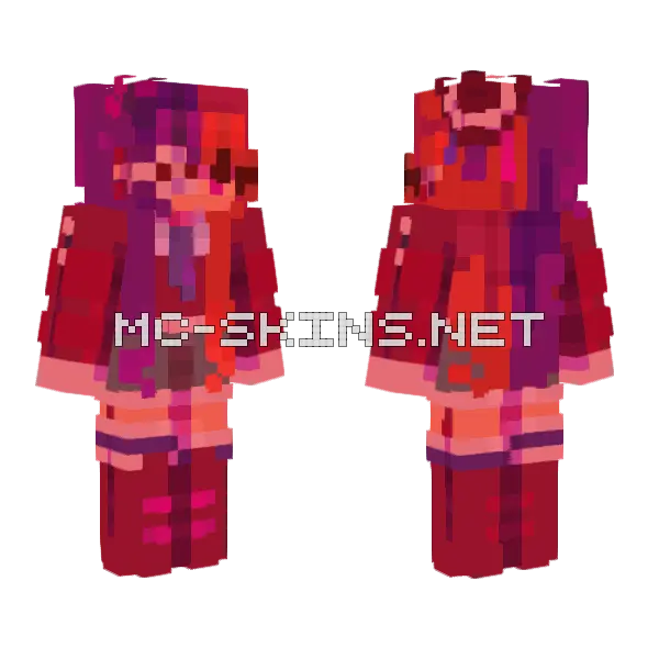 Lunar Eclipse Minecraft skin, front and back