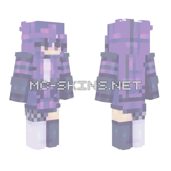 Lunar Eclipse Rq Minecraft skin, front and back