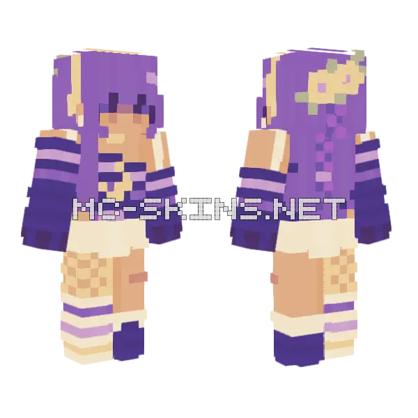 Lunar Galaxy Rce Minecraft skin, front and back