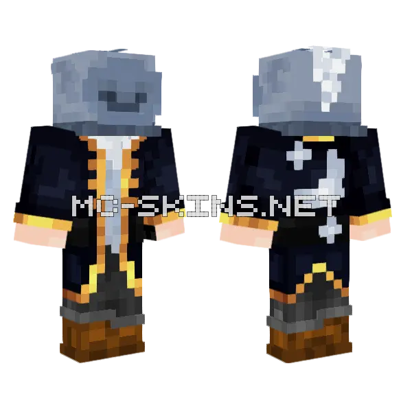 Lunar Knight Original Vers Minecraft skin, front and back