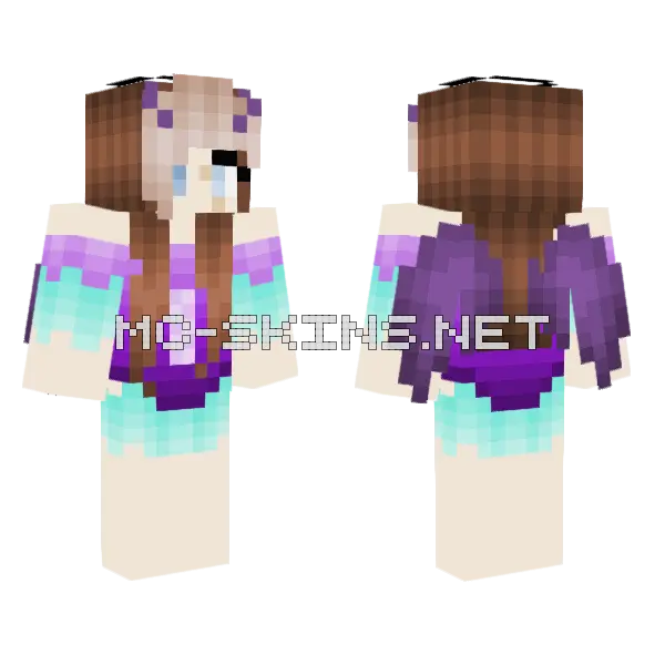 Lunas Swimmers Minecraft skin, front and back