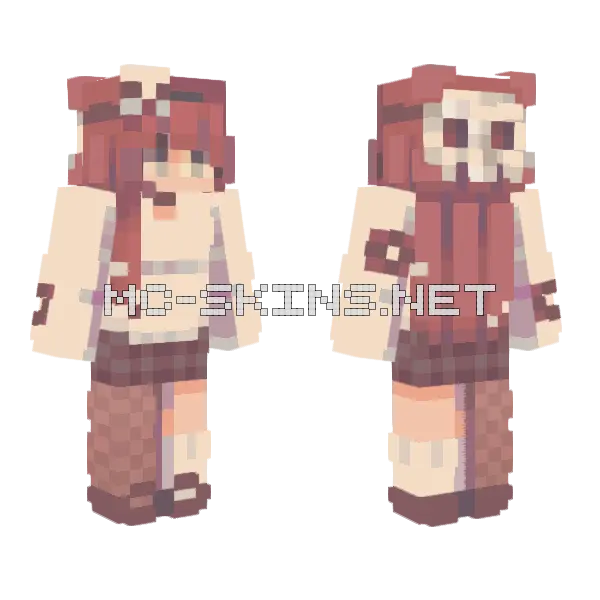 Lurking In The Shadows RCE Minecraft skin, front and back