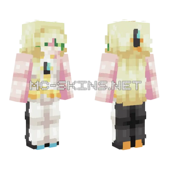 Lusamine Minecraft skin, front and back