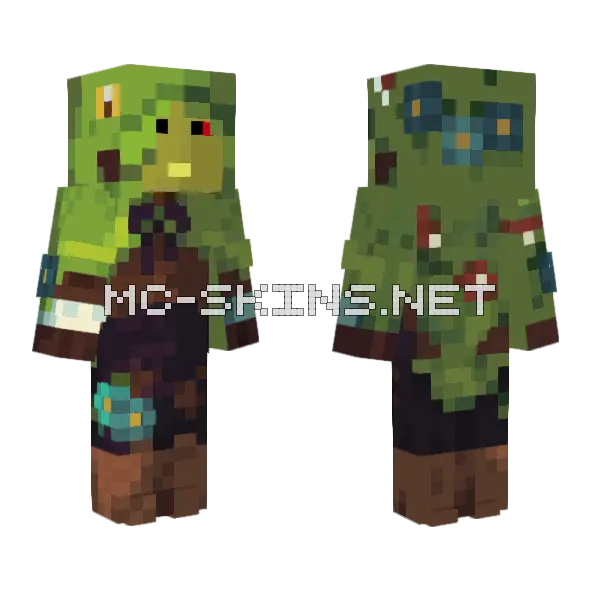 Lush Ducky Minecraft skin, front and back