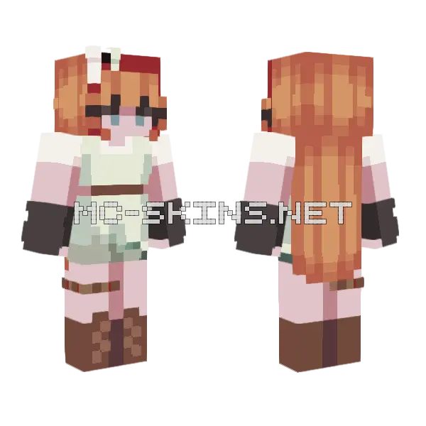 Luv Raffle Used Minecraft skin, front and back