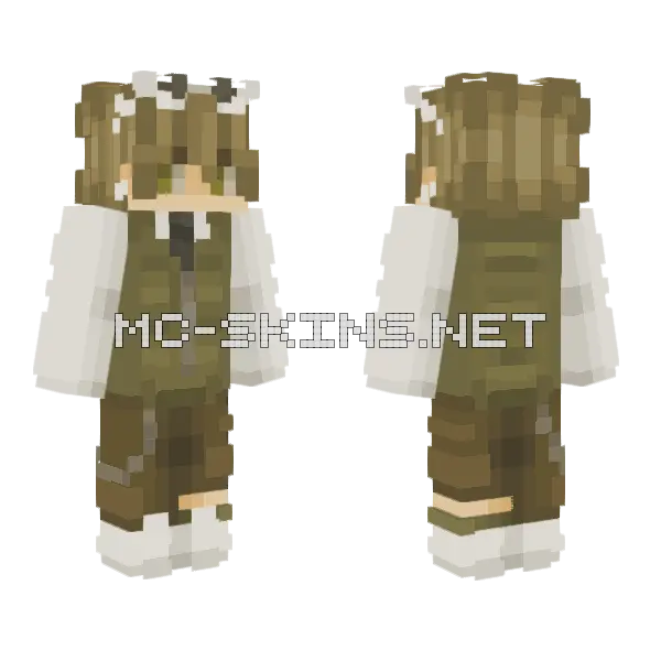 Luxury Life OC Minecraft skin, front and back