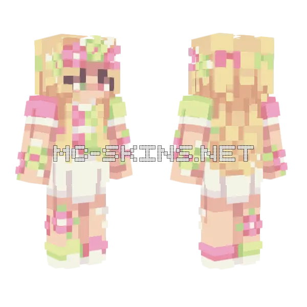 Lxcuna Sfa17 Girl Minecraft skin, front and back