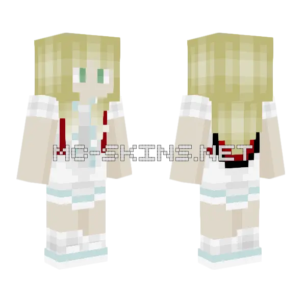 Lylia Pokemon Minecraft skin, front and back