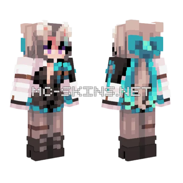 Lynette 33 Minecraft skin, front and back