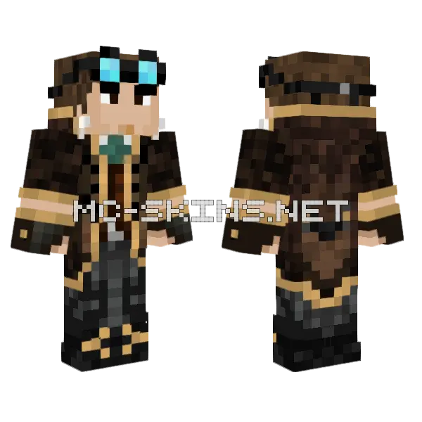 Lyon Remastered Minecraft skin, front and back