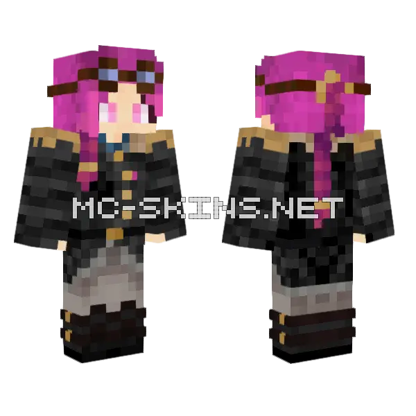 Lyria Part Three Minecraft skin, front and back