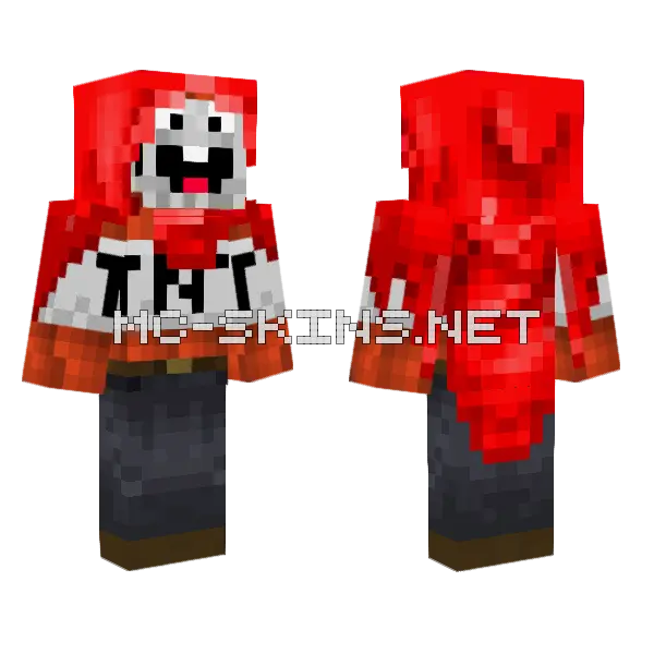 M TNT Minecraft skin, front and back