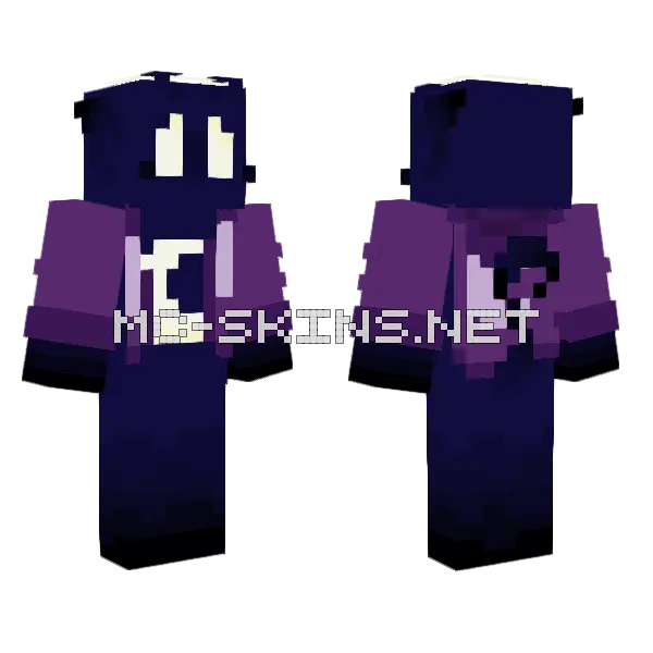 M00n With Jacket Minecraft skin, front and back