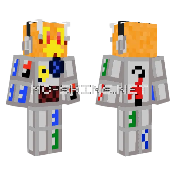 M1nezzz Do Not Use Minecraft skin, front and back
