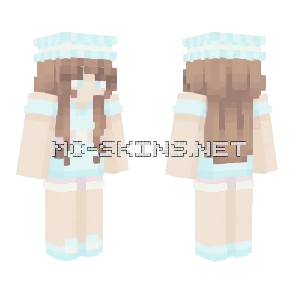 Macaron Girl Minecraft skin, front and back