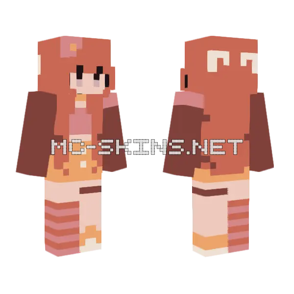 Macaroni And Cheese Minecraft skin, front and back