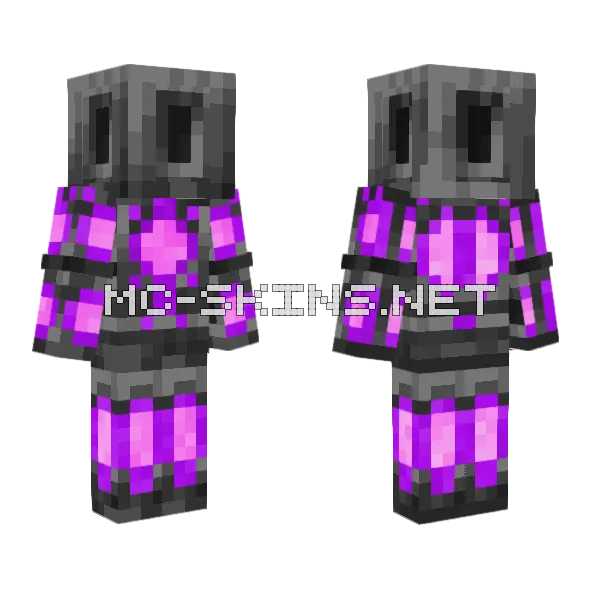 Mace Man Minecraft skin, front and back