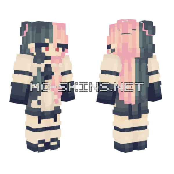 Mad Hatter Girl Minecraft skin, front and back