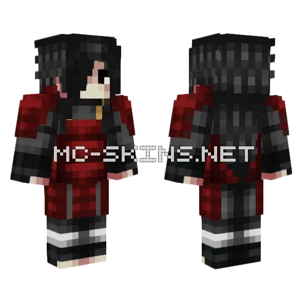 Madara Uchiha Skin Minecraft skin, front and back