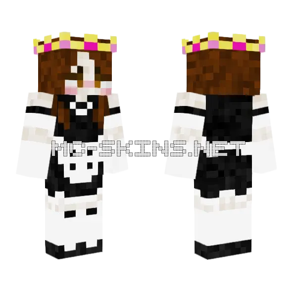 Madeleine Is Dumb Minecraft skin, front and back