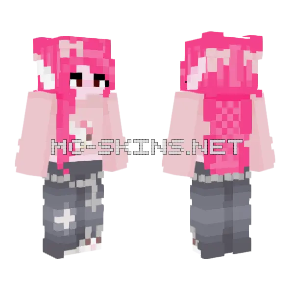 Madu Kitty Minecraft skin, front and back