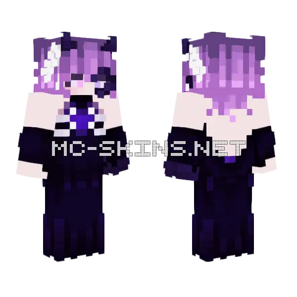 Maesie Purple Hair, front and back