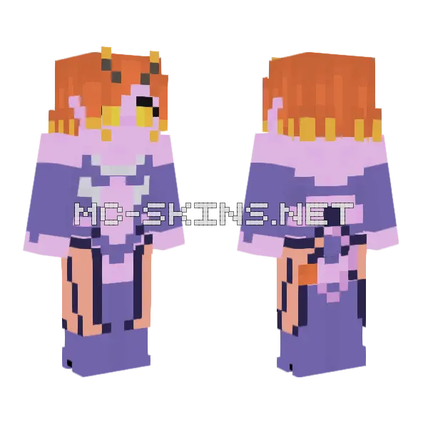 Maeve Demonette Minecraft skin, front and back