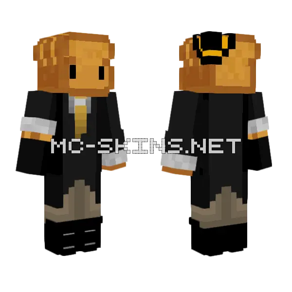 Mafia Bred Minecraft skin, front and back